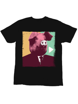 Koszulka Koszulka Dziecięca Pies Tenisista Czarna - Śmieszne T-Shirty z Nadrukami ?