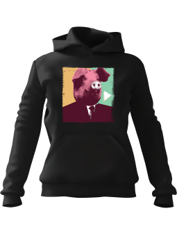 Bluza Męska z kapturem Chiński Smok W Dymie Czarna - Śmieszne gadżety z Nadrukami ?