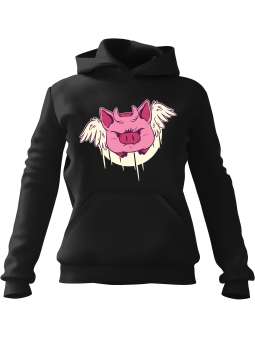 Bluza Damska z kapturem Freedom Spirit Czarna - Modna Odzież z Nadrukami ?