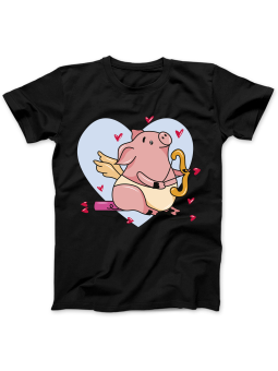 Koszulka Koszulka Damska Szop z Gitarą Czarna - Śmieszne T-Shirty z Nadrukami ?