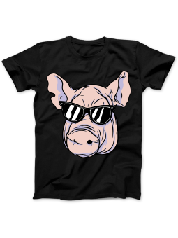 Koszulka Koszulka Damska Szop z Gitarą Czarna - Śmieszne T-Shirty z Nadrukami ?