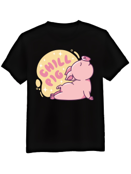 Koszulka Męska Yoga Pig