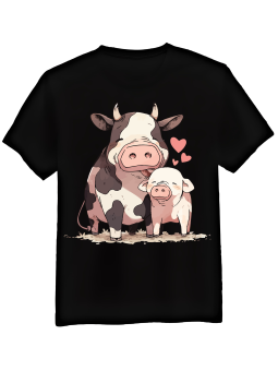 Koszulka Męska Świnka z Krówką