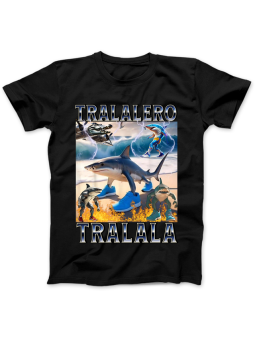 Koszulka Koszulka Damska Szop z Gitarą Czarna - Śmieszne T-Shirty z Nadrukami ?