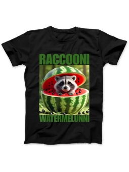 Koszulka Koszulka Damska Szop z Gitarą Czarna - Śmieszne T-Shirty z Nadrukami ?