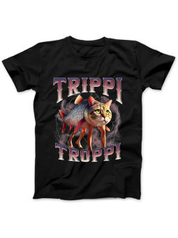 Koszulka Koszulka Damska Szop z Gitarą Czarna - Śmieszne T-Shirty z Nadrukami ?