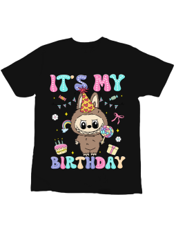 Koszulka Koszulka Dziecięca Pies Tenisista Czarna - Śmieszne T-Shirty z Nadrukami ?