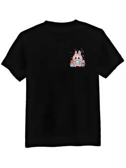 Koszulka Męska Labubu z Nadrukiem Na Piersi