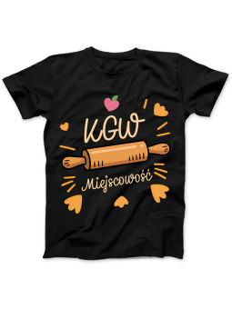 Koszulka Koszulka Damska Szop z Gitarą Czarna - Śmieszne T-Shirty z Nadrukami ?