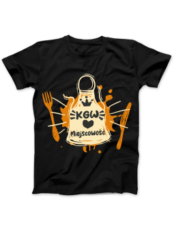 Koszulka Koszulka Damska Szop z Gitarą Czarna - Śmieszne T-Shirty z Nadrukami ?