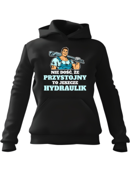 Bluza Męska z kapturem Chiński Smok W Dymie Czarna - Śmieszne gadżety z Nadrukami ?