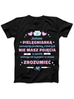 Koszulka Koszulka Damska Szop z Gitarą Czarna - Śmieszne T-Shirty z Nadrukami ?