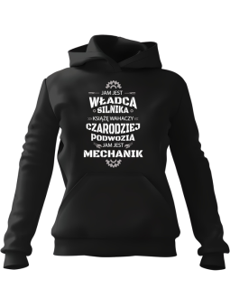 Bluza Męska z kapturem Chiński Smok W Dymie Czarna - Śmieszne gadżety z Nadrukami ?