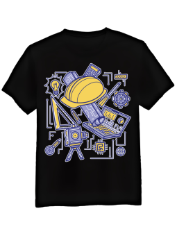 Koszulka Męska Przybory Inżyniera