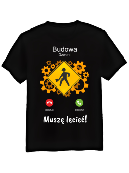 Koszulka Męska Budowa Dzwoni
