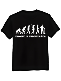 Koszulka Męska Ewolucja Budowlańca