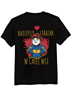 Koszulka Męska Najlepszy Strażak We Wsi