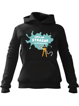 Bluza Męska z kapturem Chiński Smok W Dymie Czarna - Śmieszne gadżety z Nadrukami ?