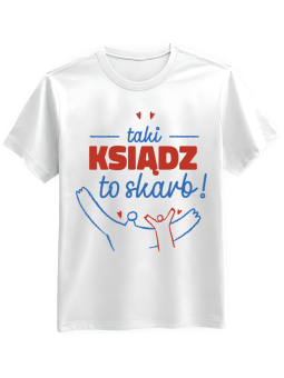 Koszulka Męska Taki Ksiądz To Skarb