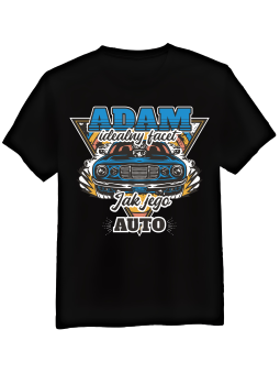 Koszulka Męska Idealny Facet Jak Jego Auto [WYBIERZ IMIĘ]