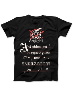 Koszulka Koszulka Damska Szop z Gitarą Czarna - Śmieszne T-Shirty z Nadrukami ?