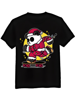 Koszulka Męska Skating Santa Panda