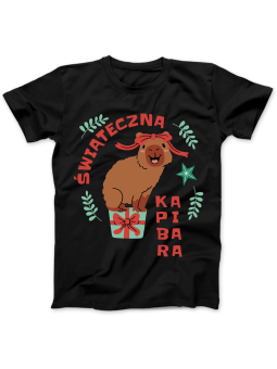 Koszulka Koszulka Damska Szop z Gitarą Czarna - Śmieszne T-Shirty z Nadrukami ?