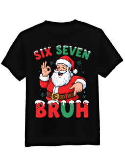Koszulka Męska Six Seven Bruh Santa