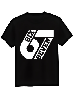 Koszulka Męska Six Seven Napisy