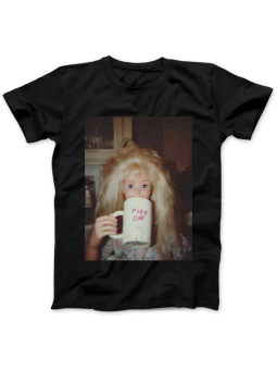 Koszulka Koszulka Damska Szop z Gitarą Czarna - Śmieszne T-Shirty z Nadrukami ?