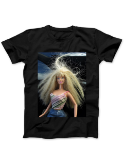 Koszulka Koszulka Damska Szop z Gitarą Czarna - Śmieszne T-Shirty z Nadrukami ?