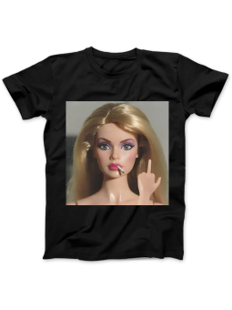 Koszulka Koszulka Damska Szop z Gitarą Czarna - Śmieszne T-Shirty z Nadrukami ?