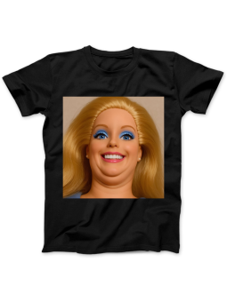 Koszulka Koszulka Damska Szop z Gitarą Czarna - Śmieszne T-Shirty z Nadrukami ?