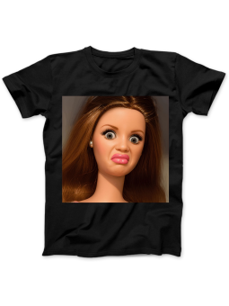 Koszulka Koszulka Damska Szop z Gitarą Czarna - Śmieszne T-Shirty z Nadrukami ?