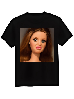 Koszulka Męska Zniesmaczona Barbie