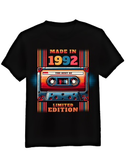 Koszulka Męska Kolorowa Kaseta [WPISZ ROCZNIK]