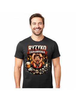 Koszulka Męska Ryzyko Zadławienia