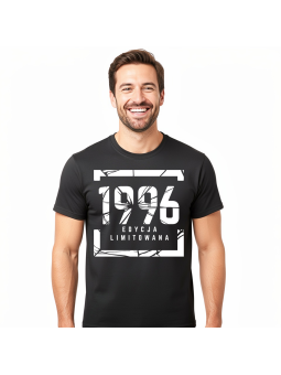 Koszulka męska Edycja Limitowana 1996 czarna | HiPanda