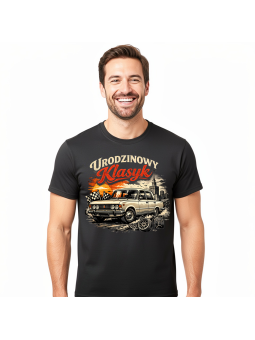 Koszulka Męska Urodzinowy Klasyk Fiat 125P