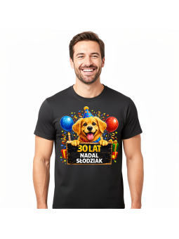 Koszulka Męska 30 Lat Słodziak | 30 Lat