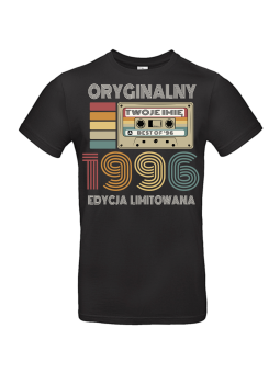 Koszulka Męska Kaseta Oryginalny 1996 [IMIĘ] | 30 Lat