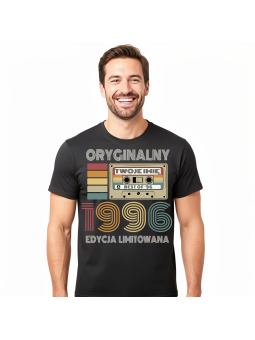 Koszulka Męska Kaseta Oryginalny 1996 [IMIĘ] | 30 Lat