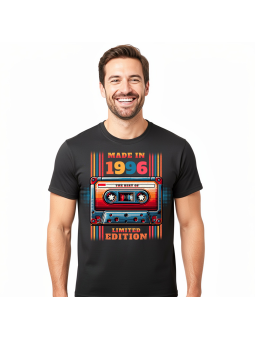 Koszulka Męska Kolorowa Kaseta 1996 | 30 Lat