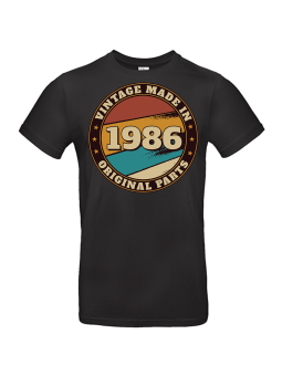 Koszulka Męska Vintage Made In 1986 | 40 lat