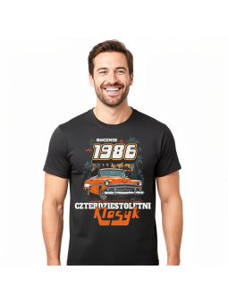Koszulka Męska Klasyk Auto 1986 | 40 lat