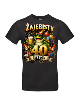 Koszulka Męska Żajebisty 40 Latek | 40 lat