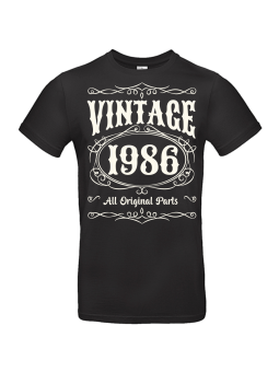 Koszulka Męska Vintage Original Parts 1986 | 40 lat