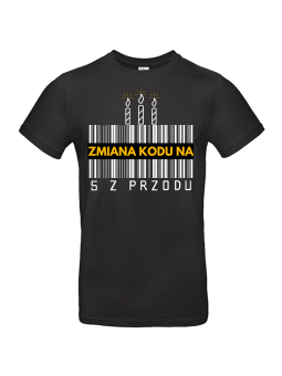 Koszulka Męska Zmiana Kodu 5 z Przodu | 50 lat