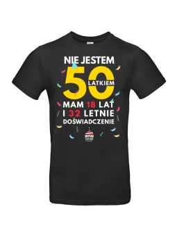 Koszulka Męska Nie Jestem 50 Latkiem| 50 lat