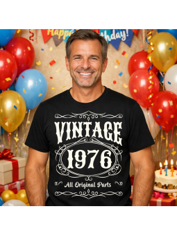 Koszulka Męska Vintage Original Parts 1976 | 50 lat